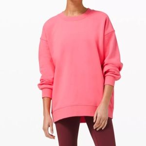 lululemon perfectly oversized crew - guava pink